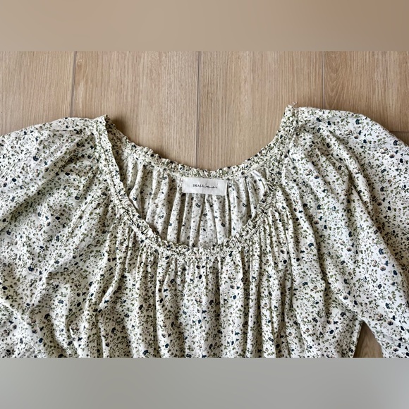 Skall Studio Carole Dress Bluebell Floral Organic Cotton Prairie Midi EU 36 EUC - Picture 10 of 16